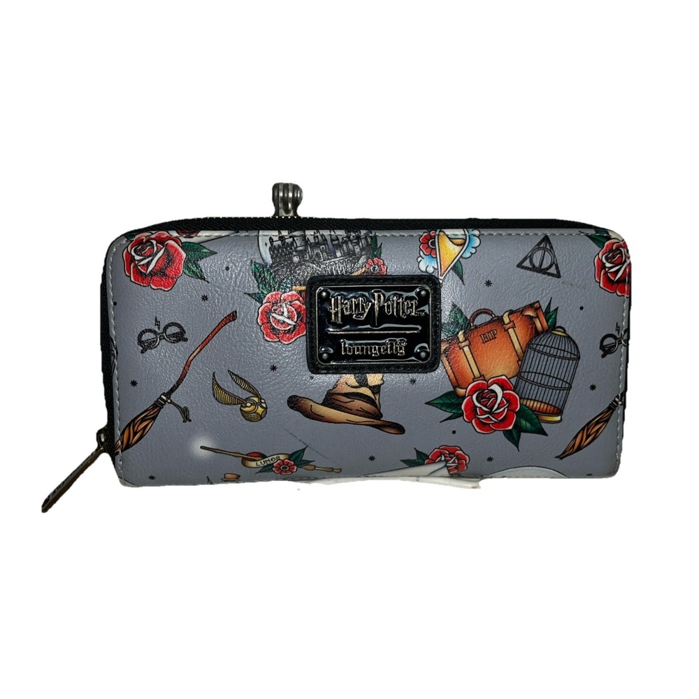 Loungefly X Harry Potter All Over Tattoo Print Wallet